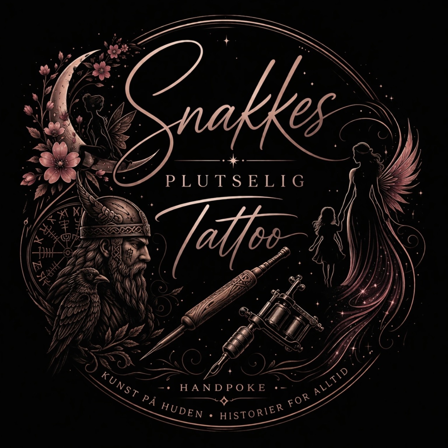 Studioets logo, forslag til trykk på kommende merch